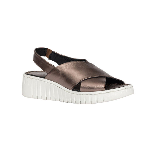 Pewter platform sandals sale